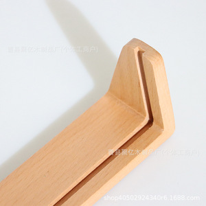Base de Madera Maciza en Forma de U para Marcos de Fotos, Soporte de Escritorio Vertical para Exhibición de Fotos de 4, 5, 6, 7 y 8 Pulgadas, Madera de Haya Resistente - Product Image 4