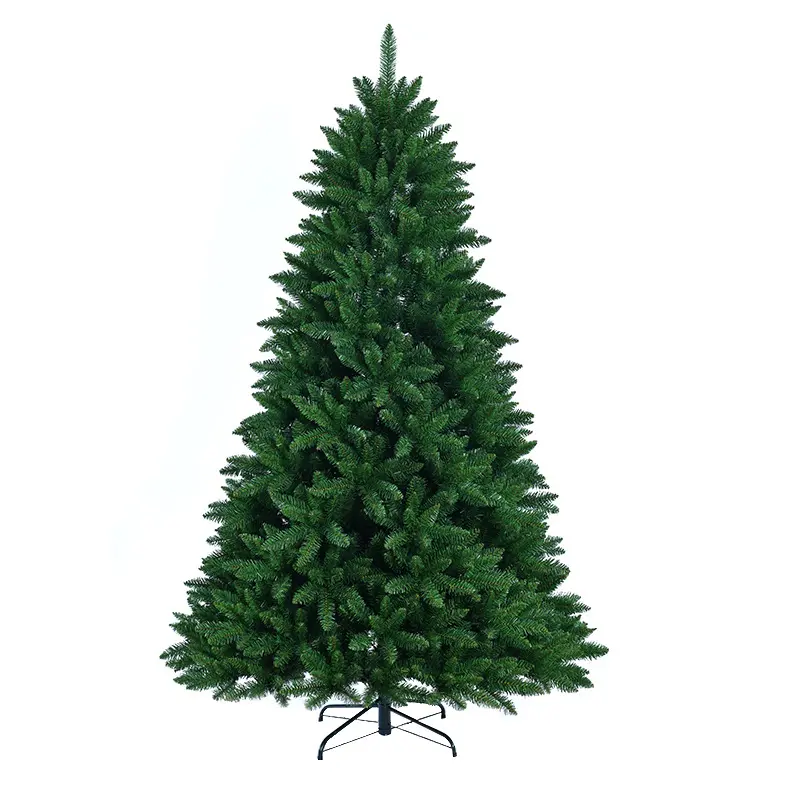 מכירה חמה בזול ירוק PVC מלאכותי עץ חג המולד 5FT 6FT 7FT עץ חג המולד לעיצוב חג