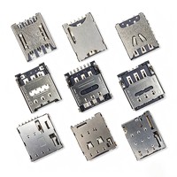 Connecteur de carte Nano SIM WECONN WL-SIM135-NA1 6PIN+0 H=1.35mm Push-Pull, certifié ISO9001 et IATF 16949, personnalisable