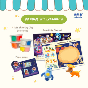 Argile à <span class=keywords><strong>modeler</strong></span> éducative pour enfants sans borax, séchée à l'air - Argile moussante super légère, emballage en boîte cadeau - Product Image 3