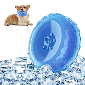 Kostenloser Versand Sommer Gefrier bare Hunde Beißring Kühlung Eis Kau spielzeug Aquatic Fetch Dogs Treats Spielzeug für kleine und mittlere Hunde