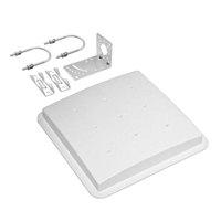 Antena UHF RFID Pasiva Omnidireccional de 12dBi RHCP de ABS para Interiores y Exteriores con Conector SMA, Interfaz RS232 RS485 para Comunicación RFID y 4G