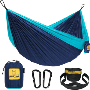 Portable extérieur Double sangle hamac lit Durable <span class=keywords><strong>toile</strong></span> optimale sport Camping <span class=keywords><strong>moustiquaire</strong></span> Parachute corde confortable voyage - Product Image 2