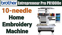 Nouvelle machine à broder par ordinateur à tête unique à 10 aiguilles Brother PR1000e