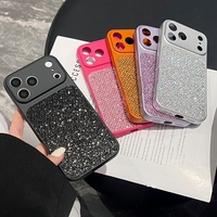 Coque de téléphone scintillante pour iPhone 17, étui de protection brillant pour iPhone 17 Air, 17 Pro Max, 16, 16 Plus, 15, 14, 13, 12