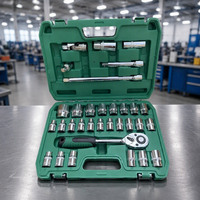 Kit d'outils à douilles 32 pièces 24 dents pour réparation automobile, fourni par l'usine, pour atelier de réparation de véhicules