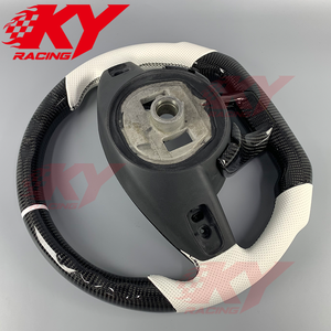 Volant de voiture sport en fibre de carbone personnalisé pour Mercedes Benz W205 W221 W212 W213C E 300 AMG A45 CLA45 C63 G63 - Product Image 3
