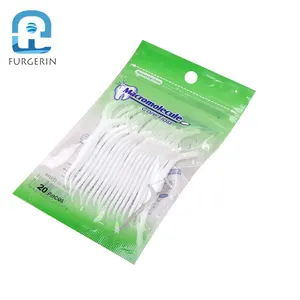 Di alta Qualità 20 pz/borsa Prezzo A Buon Mercato di Plastica Stuzzicadenti Usa E Getta Dentale Dente Filo Interdentale Picks Sticks Prodotti Per La Cura Orale