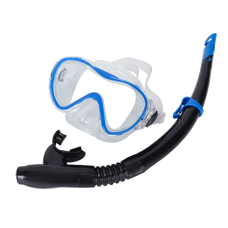 2020 nuevo artículo de silicona buceo conjunto y de silicona buceo máscaras y snorkel de no fugas y anti-niebla templado gafas conjunto