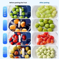 Éplucheur de fruits électrique automatique rechargeable, machine à éplucher les raisins, les prunes et l'ail pour la cuisine domestique – Vente chaude