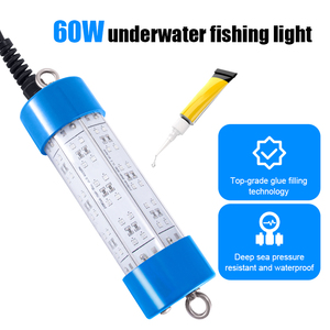 Lámpara LED Subacuática Verde para Pesca Profunda de 60w IP68 Doble Impermeable con Luz y Sensor de Movimiento para Atrapar Peces - Product Image 5
