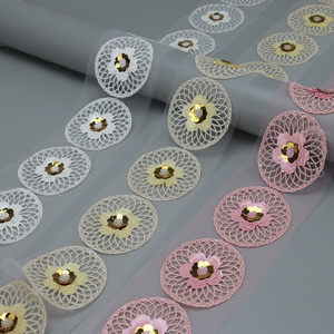 Tùy Chỉnh Thiết Kế Thân Thiện Với Môi OEKO-TEX Chứng Nhận Ribbon Vàng Trim Băng Màu Đen Phụ Kiện May <span class=keywords><strong>Sequin</strong></span> Thêu Ren Cho - Product Image 5