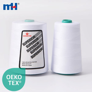 Nhà Máy Bán Buôn 40/2 Sản Xuất 100% <span class=keywords><strong>Spun</strong></span> <span class=keywords><strong>Polyester</strong></span> Khâu Chủ Đề - Product Image 1
