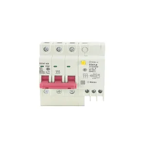 MCB 3P+N residual current device 3-pole RCBO 6A/10A/16A/20A/25A/32A/40A/50A/63A safety air electrical circuit breaker