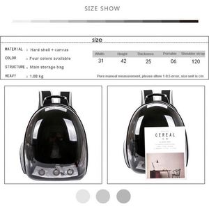 Pet Dog <b>Backpack</b> Portable Outdoor Cat Dog Carrier Bag Travel Suitcase for Pet Travel Transparent Case - Product Image 5