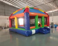 Xinyue Commercial Gonflable Bouncer Slide Combo Nouveau Design PVC Matériel Ventilateur Intégré Comprend Des Kits De Réparation 5x5m Installation Facile