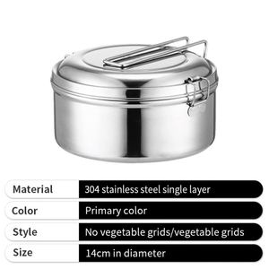 กล่องข้าวโลหะขายส่ง แบบเก็บความร้อน สีเงิน สแตนเลส 304 พิมพ์ลายด้วยเลเซอร์ สำหรับเด็กนักเรียน - Product Image 2