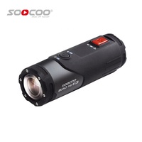 Soococo — caméra d'action 2K, appareil étanche sous-marine, noir, balle pour pistolet, vélo, casque résistant à l'eau