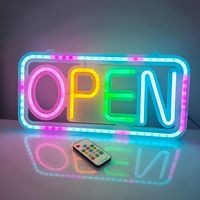 Lampu Neon LED Dimmable Custom 12V Dekorasi Dinding Akrilik Desain 24 Jam Produksi Cepat 3-5 Hari Dropship Langsung Produsen