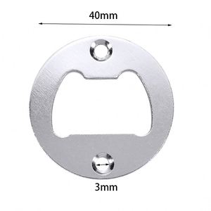 Custom Wholesales 25pieces 40mm Bottle Opener Inserts with <b>Screws</b> <b>Chrome</b> Iron DIY Wine Soda Cap Catcher Kitchen Accessories - Product Image 4