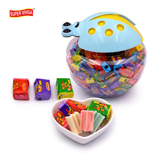 Tarro <span class=keywords><strong>de</strong></span> mariquita personalizado, embalaje halal, sabor a fruta, VC, tatuaje, goma <span class=keywords><strong>de</strong></span> mascar - Product Image 1