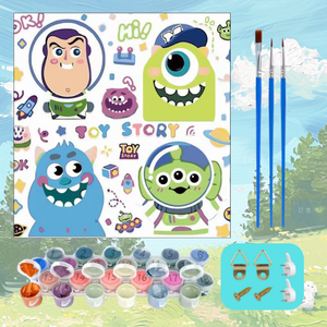 Phim Hoạt Hình Nhân Vật Bộ Sưu Tập Tự Làm Sơn Bằng Số Đơn Giản Dễ Dàng Sử Dụng Acrylic Kỹ Thuật Số Sơn Dầu Cho Trang Trí Nội Thất Phòng Ngủ Giọng - Product Image 6