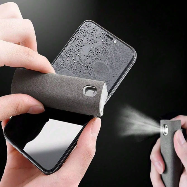 Eco-Friendly Portable Screen Cleaning Spray Mobile Phone PC Tablet Microfiber Cloth Clean Liquid Household Cleaning Tool