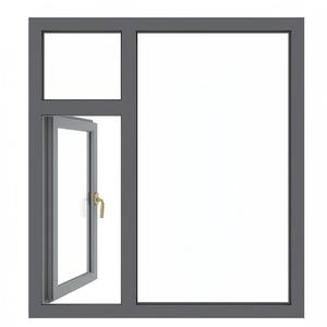 Meilleures ventes de <span class=keywords><strong>fenêtres</strong></span> à battant modernes de style ouvert en alliage d'aluminium haute performance grands panneaux fixes persiennes en verre isolant - Product Image 1