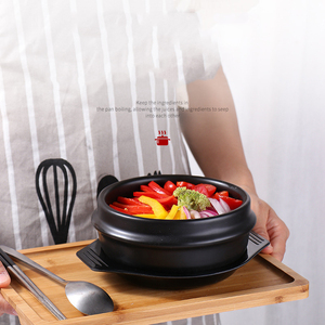 新作韓国ビビンバップドルソットボウルプレミアムセラミックストーンポット商業用ライスヌードルキャセロール昆布スープボウルトレイ付き - Product Image 4