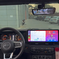 Lecteur DVD de voiture 15 pouces, autoradio Android, écran tactile, navigation GPS, CarPlay pour Jeep Wrangler 2019-2024