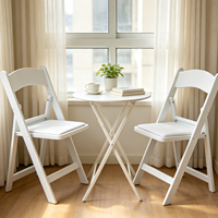 Chaise pliante en résine blanche Offre Spéciale portable pour fêtes de mariage en plein air matière plastique pour hôtels
