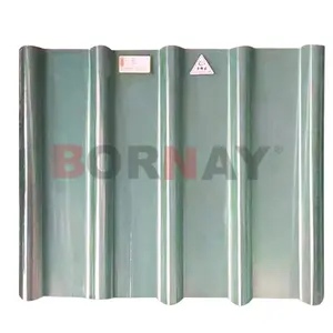 BORNAY Custom Transparent FRP Sheet Corrugated Modern Wholesale Roofing Panels Plain Roof Tiles for Outdoor Use