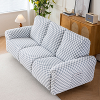 Funda de Sofá Reclinable Moderna Resistente a Arañazos de Gatos, 1 Pieza, Tela Jacquard Suave y Duradera, Elástica, para Sofá Seccional