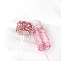 Flacon compte-gouttes 5ml luxe diamant cosmétique huile essentielle bouteilles en verre vides mini emballage portable pour ongles