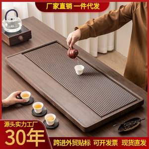 Bandeja de Té de Nuevo Estilo 2025 para Uso Doméstico, Juego de Té, Mesa de Té, Madera Maciza, Sala de Estar/Oficina, Mesa de Preparación de Té Seco con Imitación de Baquelita - Product Image 6
