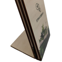 Support NFC en bois FSC écologique 13,56 MHz, affichage de menu RFID en bambou, support en bois avec puce NFC pour hôtel ou restaurant, fonctionnalité One Tap