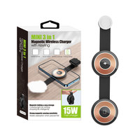 Produits tendance 2025 Nouveautés Chargeur sans fil pliable 3 en 1 avec chargeur sans fil pour téléphone portable de taille mini