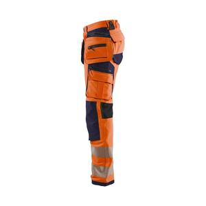BLAKLADER - 199716425389C144 <b>Hi</b>-<b>Vis</b> <b>trousers</b> 4-way stretch <b>Orange</b>/Navy blue - EAN 7330509798508 <b>HI</b>-<b>VIS</b> WORKWEAR - Product Image 4