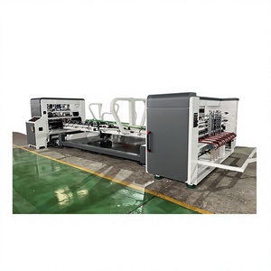 Full Automatic Folder Gluer and Stitcher Machine for Carton <b>Box</b> Carton Glue Machine <b>Cardboard</b> Carton Folder Gluer Machine - Product Image 1