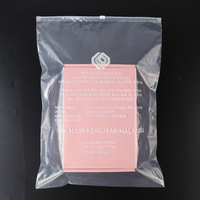 Sacs d'emballage personnalisés imprimés à chaud en PE avec fermeture éclair pour T-shirts et vêtements, sacs en plastique transparent avec fermeture à glissière et logo