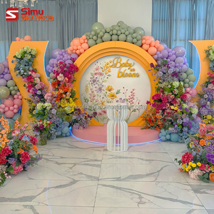Nuevo Fondo de Pared Redondo 3D Amagized, Soporte de PVC para Fondo de Boda con Arco e Iluminación LED para Decoración de Eventos - Product Image 2