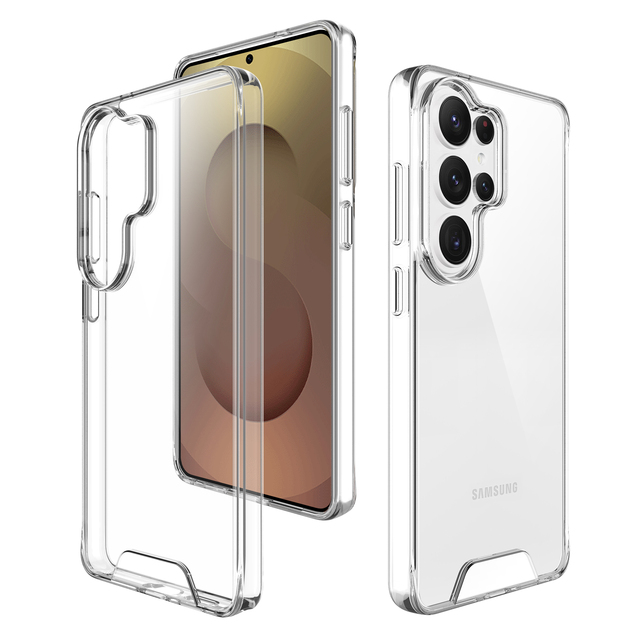 New Arrival Luxury Transparent Magnetic Phone Case for Samsung for Galaxy S26 Ultra Slim Hard PC Soft TPU Hybrid Protective Case