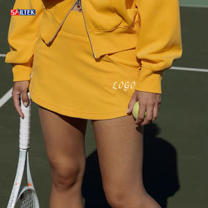 Conjunto <span class=keywords><strong>de</strong></span> Ropa Deportiva <span class=keywords><strong>de</strong></span> Lujo para <span class=keywords><strong>Mujer</strong></span> 2026 <span class=keywords><strong>de</strong></span> Alta Calidad Personalizado <span class=keywords><strong>con</strong></span> <span class=keywords><strong>Falda</strong></span> Tejida y <span class=keywords><strong>Chaqueta</strong></span> Deportiva <span class=keywords><strong>con</strong></span> Cierre - Product Image 3