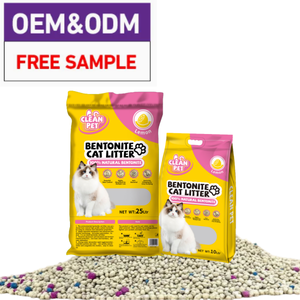 Litière pour chats à faible traçabilité et facile à nettoyer, à la bentonite, au charbon actif et parfumée à la pomme - Product Image 1