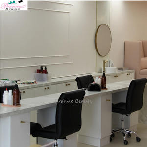 Nouvel équipement de salon de luxe 2023, double lumière, <span class=keywords><strong>station</strong></span> de pédicure rose fantaisie avec massage - Product Image 5