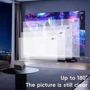 Projecteur 4K YDH-A10 intérieur, nouvelle vente chaude 2026, 600 lumens, 200 pouces, LED1+8 Go, 720p, Android 11, BT5.2, mise au point automatique, projecteur 4K - Product Image 6