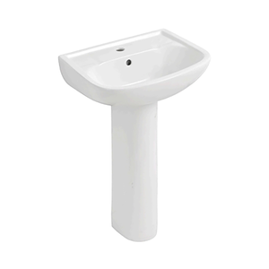 Prix <span class=keywords><strong>pas</strong></span> <span class=keywords><strong>cher</strong></span> lavabo sur pied en céramique fixation au mur évier de salle de bain - Product Image 1