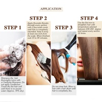 Système Lissant Innovant Professionnel à la Kératine Brésilienne pour Cheveux, Kératine Hydrolysée Naturelle pour Traitement Capillaire