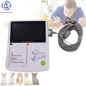 CE precio barato veterinario pantalla táctil EKG médico 3 canales digital ECG