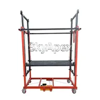 Plateforme de travail en hauteur mobile électrique portable de 300 kg de charge et 2 m de hauteur de levage pour la construction, la décoration et l'entretien